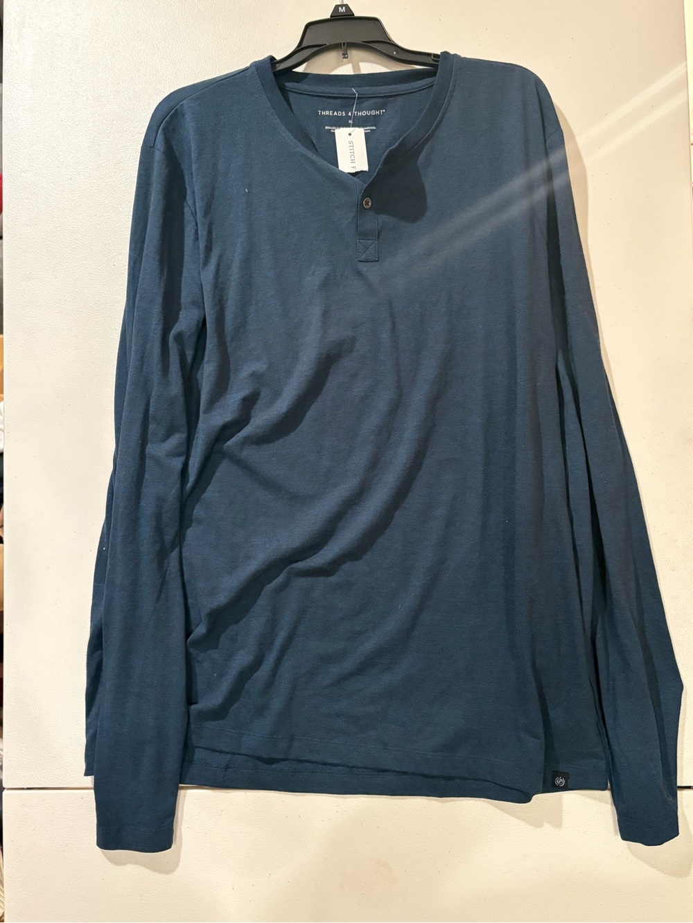 Threads 4 Thought Men’s Long-Sleeve Henley - Deep Navy